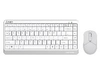 Комплект клавиатура и мишка A4TECH FG1112 Fstyler, Безжичен, 2.4 GHz, Бял