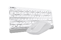 Комплект клавиатура и мишка A4TECH FG1112 Fstyler, Безжичен, 2.4 GHz, Бял