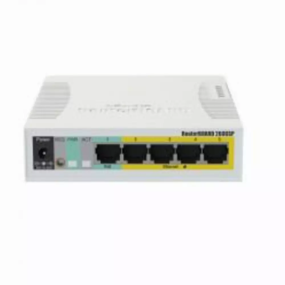 Суич MikroTik RB260GSP, 5-port 10/10/1000+1xSFP, PoE