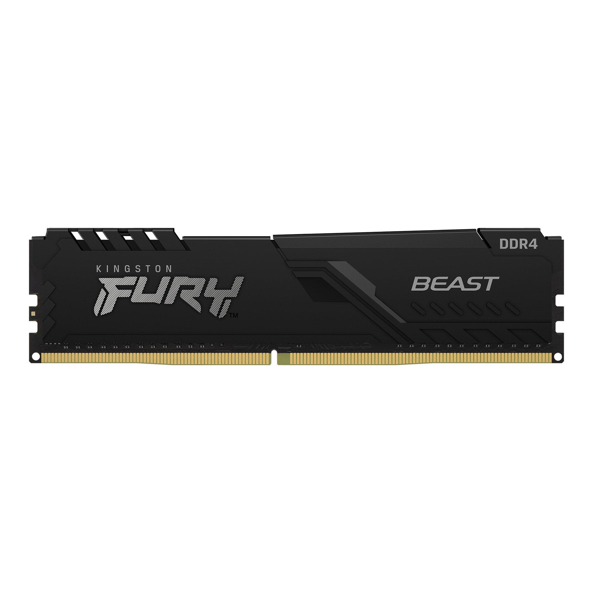 Памет Kingston FURY Beast Black 32GB (2x16GB) DDR4 3200MHz CL16 - KF432C16BB1K2/32