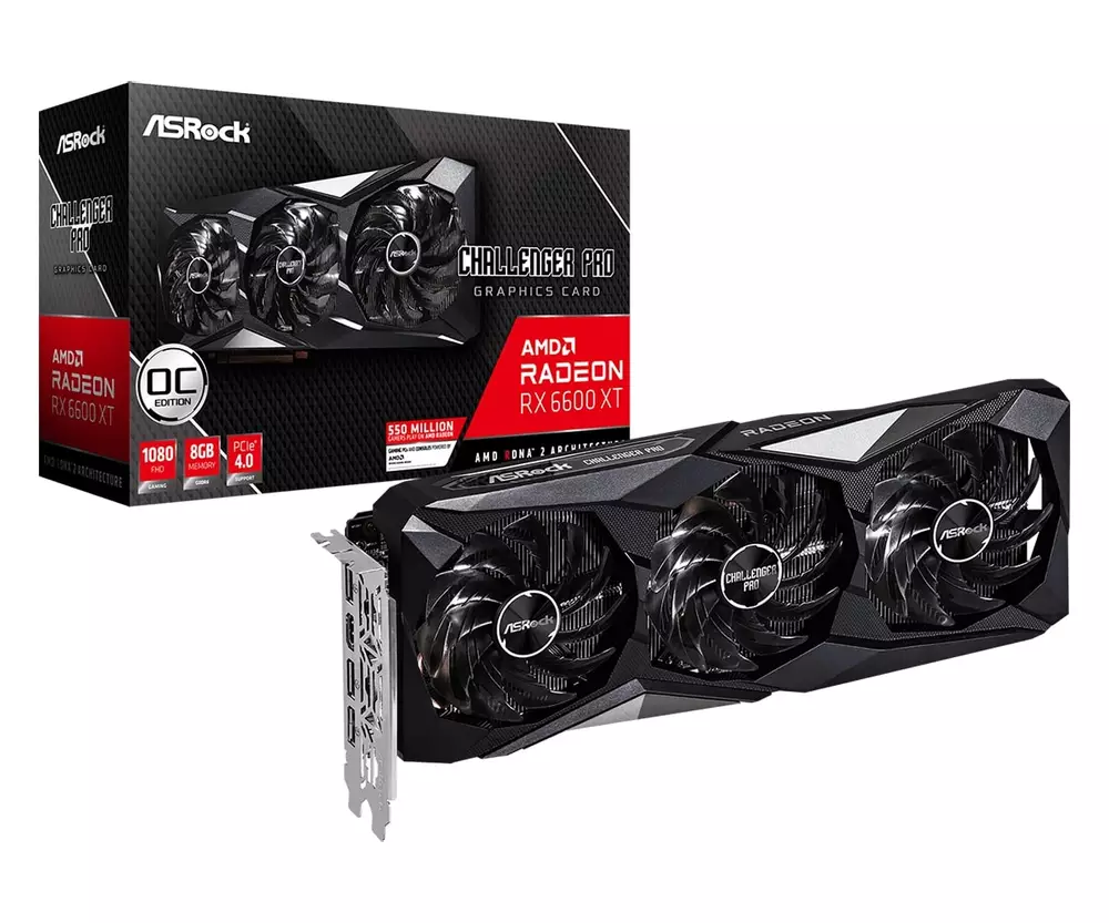 Видео карта ASRock AMD Radeon RX 6600 XT Challenger Pro 8GB OC