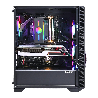 Кутия Zalman Z3 ICEBERG BLACK aRGB Tempered Glass Case ATX