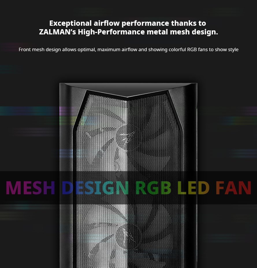 Кутия Zalman N4 RGB Tempered Glass Case ATX