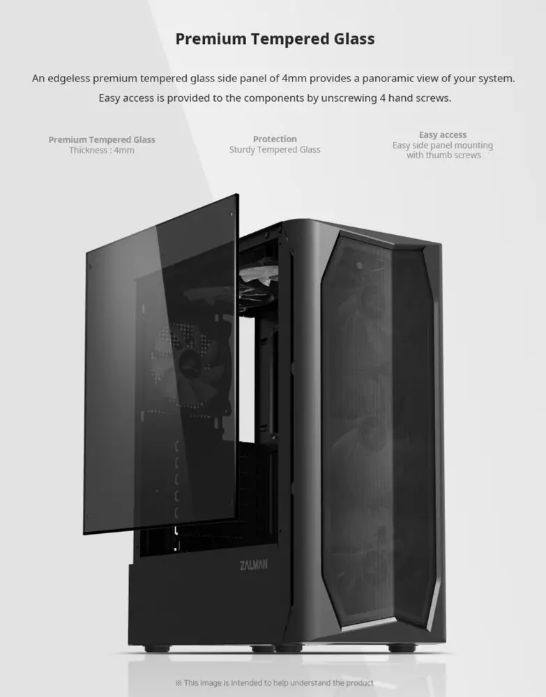 Кутия Zalman N4 RGB Tempered Glass Case ATX