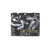 Портфейл Difuzed Warner - Harry Potter, Сгъваем, Черен