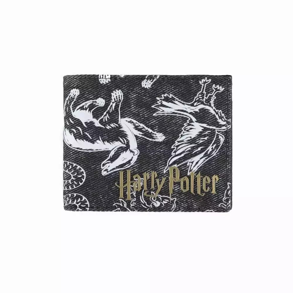 Портфейл Difuzed Warner - Harry Potter, Сгъваем, Черен