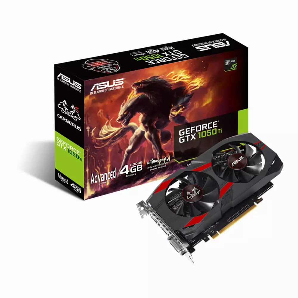 Видео карта ASUS Cerberus GTX 1050 Ti 4GB GDDR5