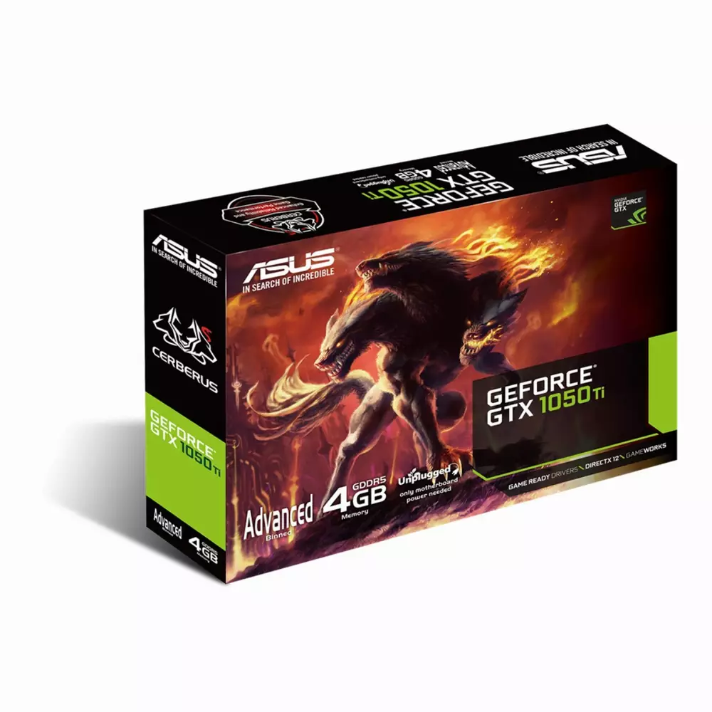 Видео карта ASUS Cerberus GTX 1050 Ti 4GB GDDR5