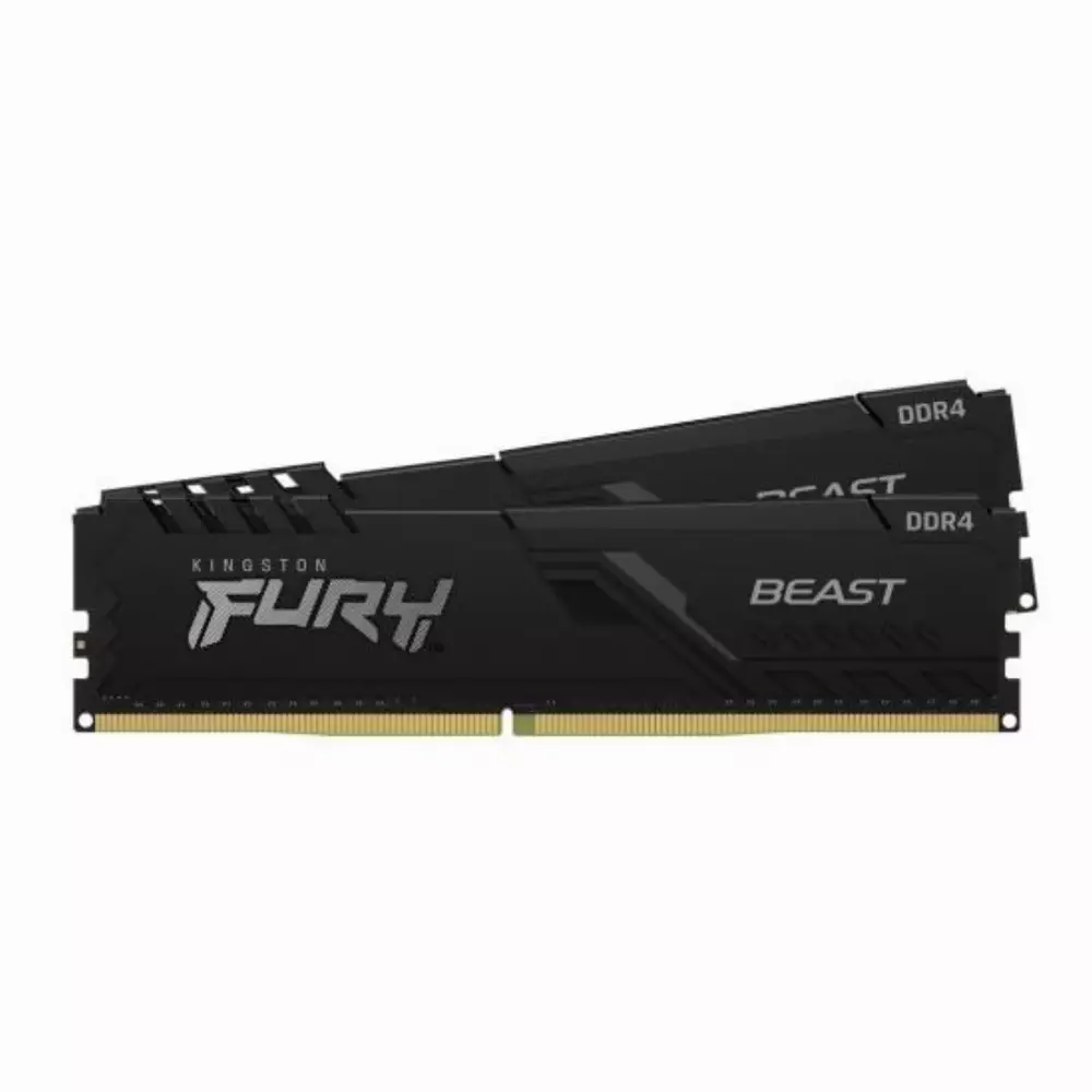Памет Kingston FURY Beast Black 64GB (2x32GB) DDR4 3200MHz CL16 - KF432C16BBK2/64
