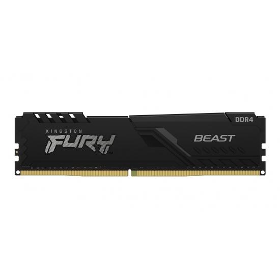 Памет Kingston FURY Beast Black 8GB DDR4 3600MHz CL17 - KF436C17BB/8
