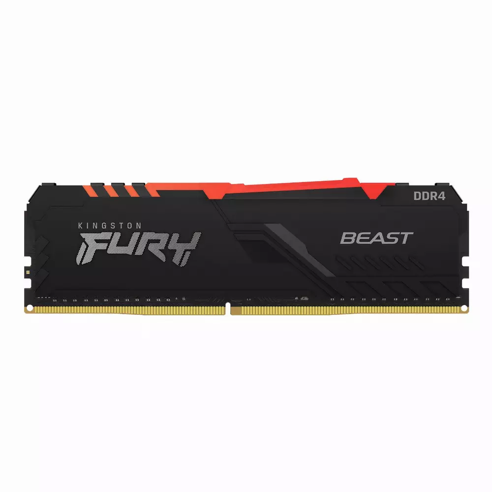 Памет Kingston FURY Beast Black RGB 16GB DDR4 3600MHz CL18 - KF436C18BBA/16