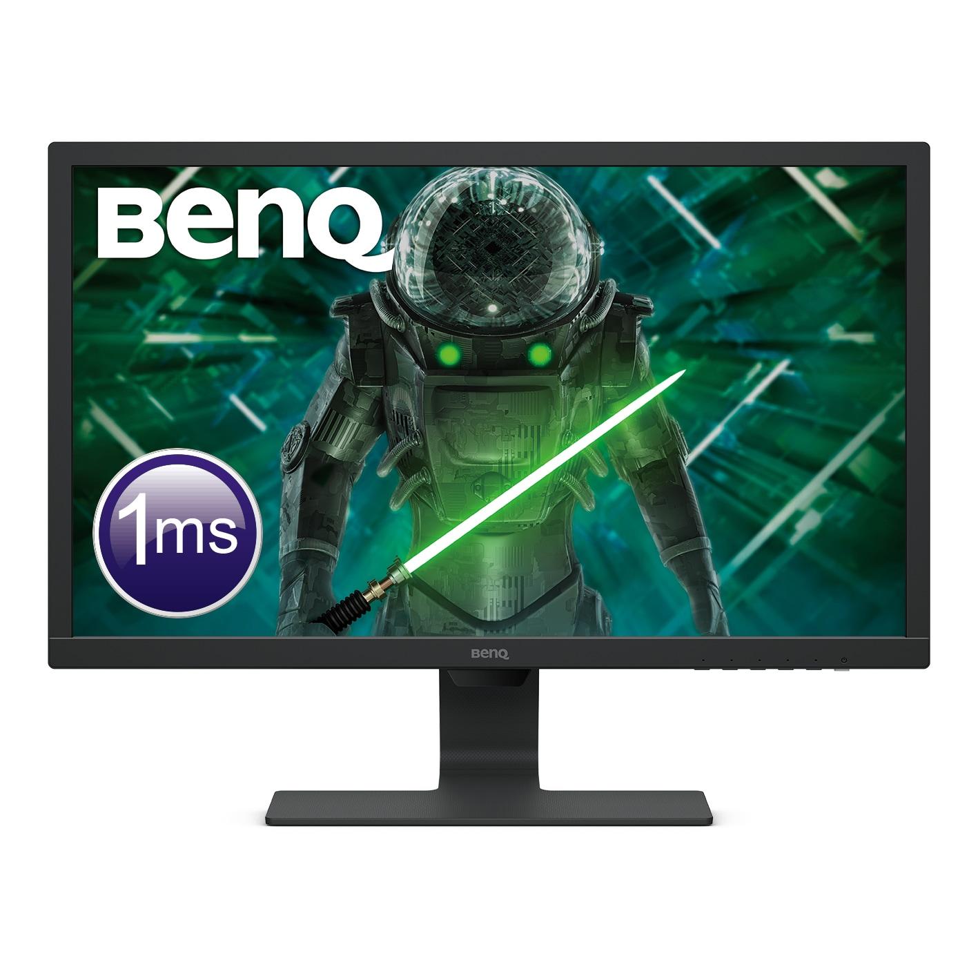 Монитор BenQ 24" GL2480, TN, FHD 1920x1080, 75Hz, 1ms, D-sub, HDMI, DVI, Черен
