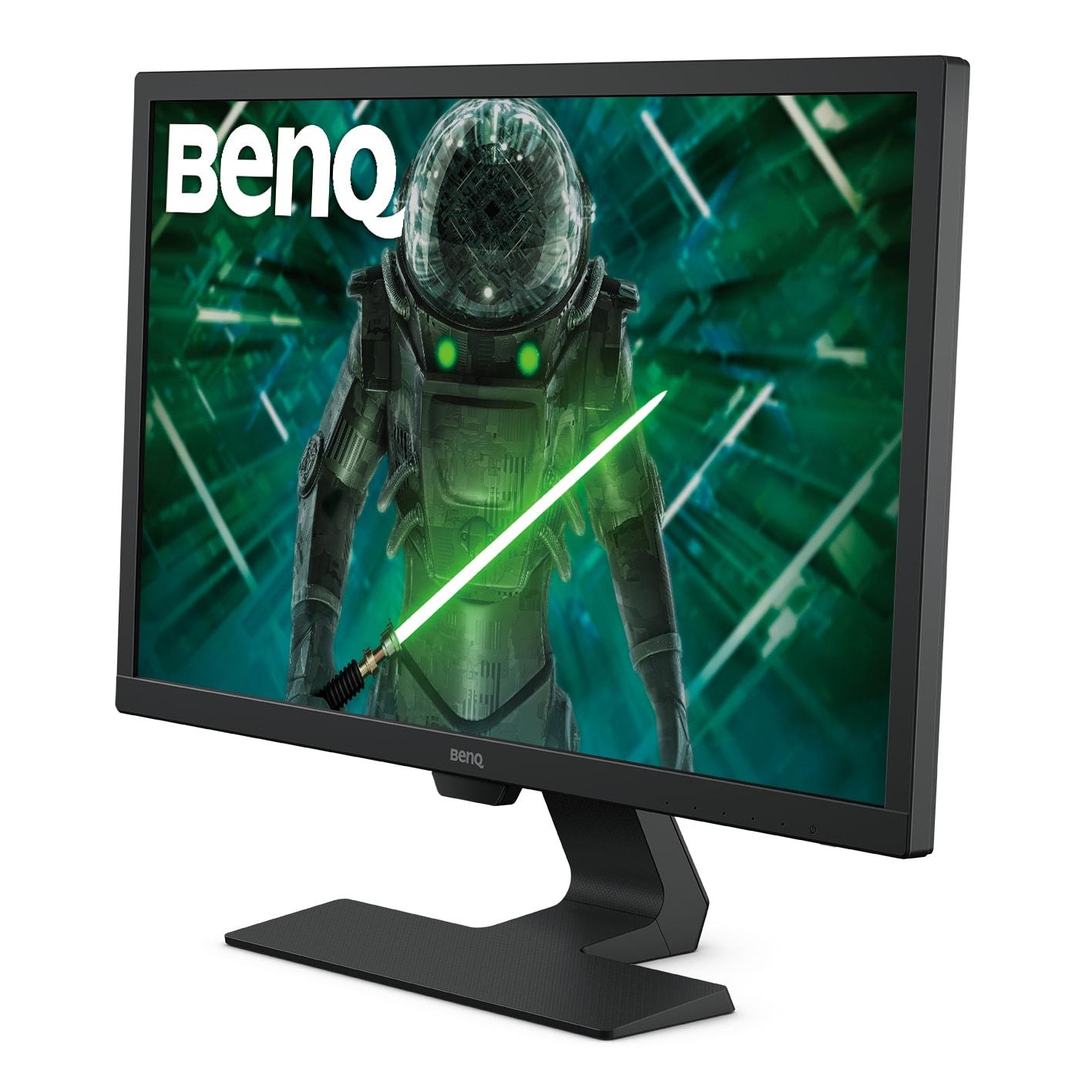 Монитор BenQ 24" GL2480, TN, FHD 1920x1080, 75Hz, 1ms, D-sub, HDMI, DVI, Черен