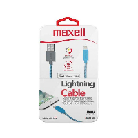 Кабел за зареждане и синхронизация Apple Iphone MAXELL, USB - Lightning, 1,2 м., Син