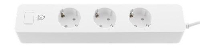 Смарт разклонител DELTACO SH-P03USB2, WiFi 2.4GHz, 3xCEE 7/3, 2xUSB-A, 13A, 220-240V, 1.5m, Бял