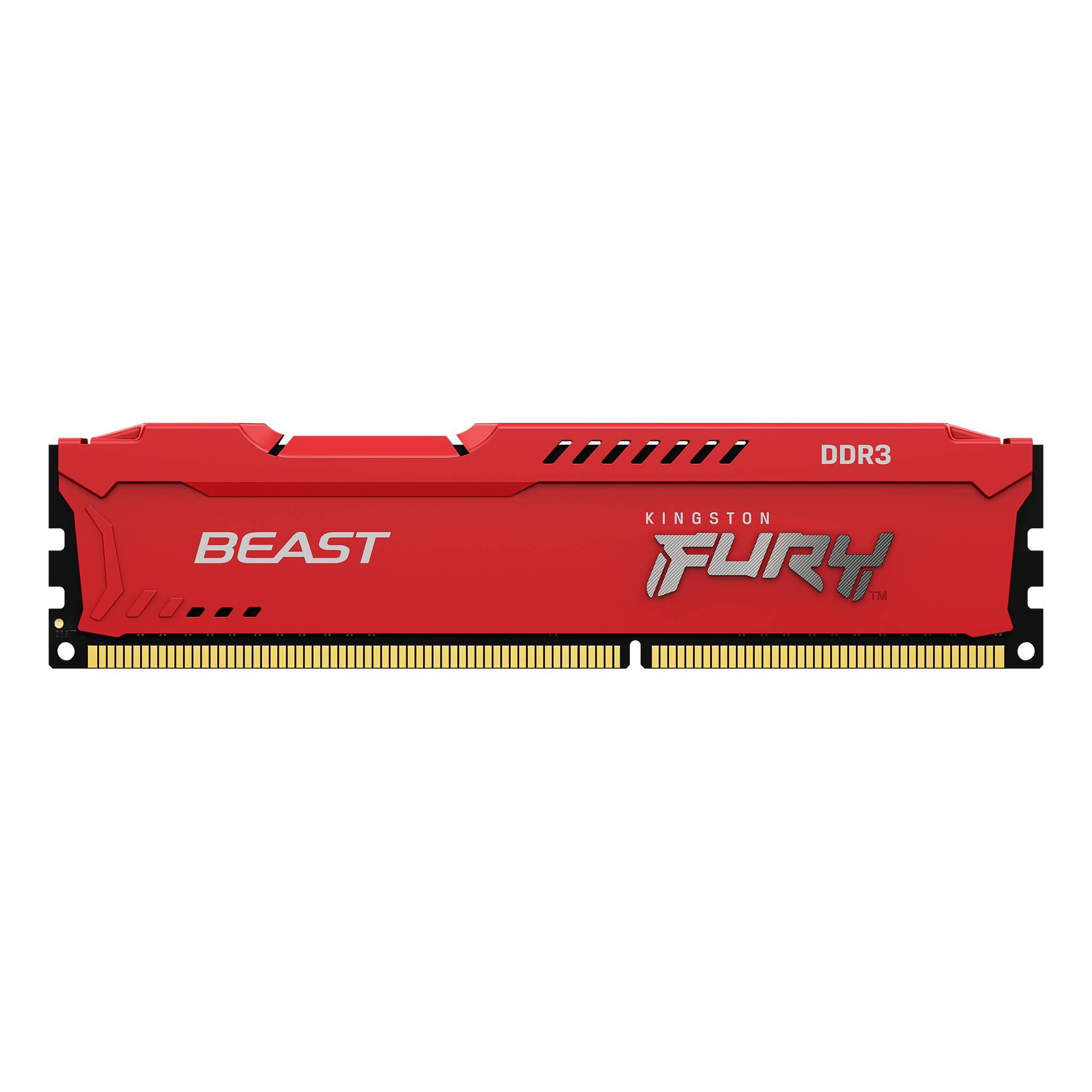 Памет Kingston FURY Red 8GB DDR3 1600MHz CL10 - KF316C10BR/8