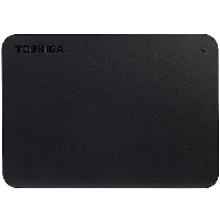 Външен диск Toshiba Canvio Basics 2TB 2.5" USB 3.2 Gen 1 + USB-C adapter Black - HDTB420EK3ABH