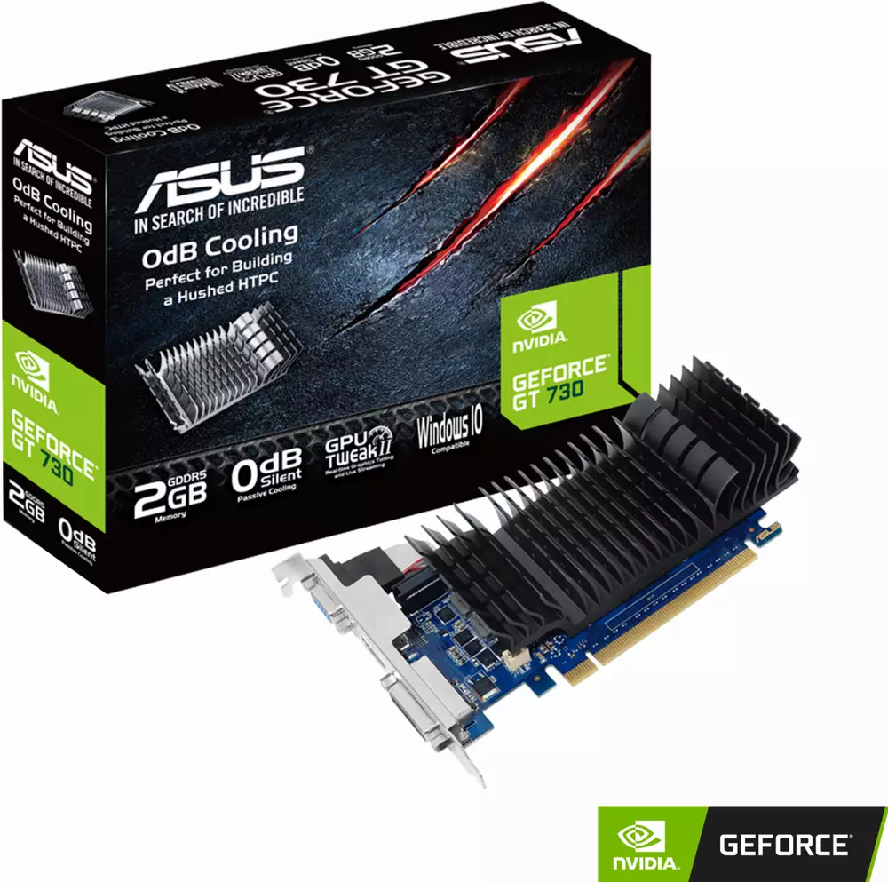 Видео карта ASUS GeForce GT 730 2GB GDDR5 Low Profile