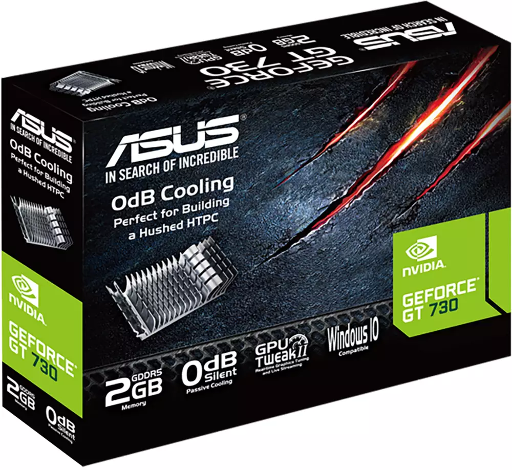 Видео карта ASUS GeForce GT 730 2GB GDDR5 Low Profile