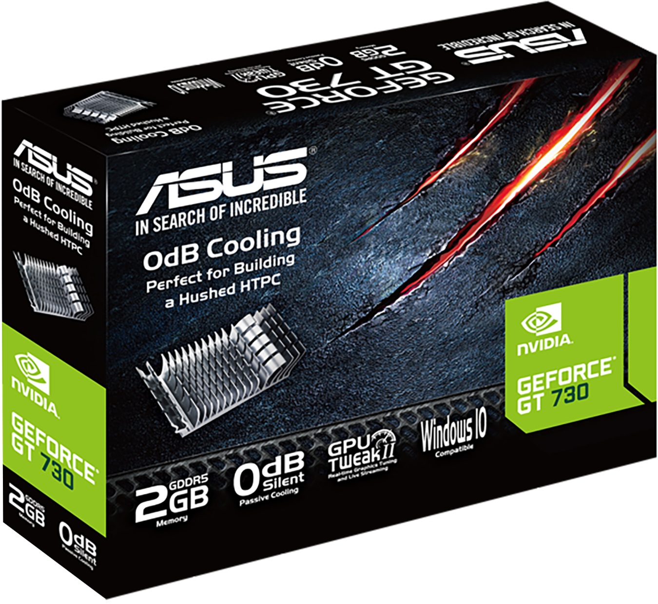 Видео карта ASUS GeForce GT 730 2GB GDDR5 Low Profile