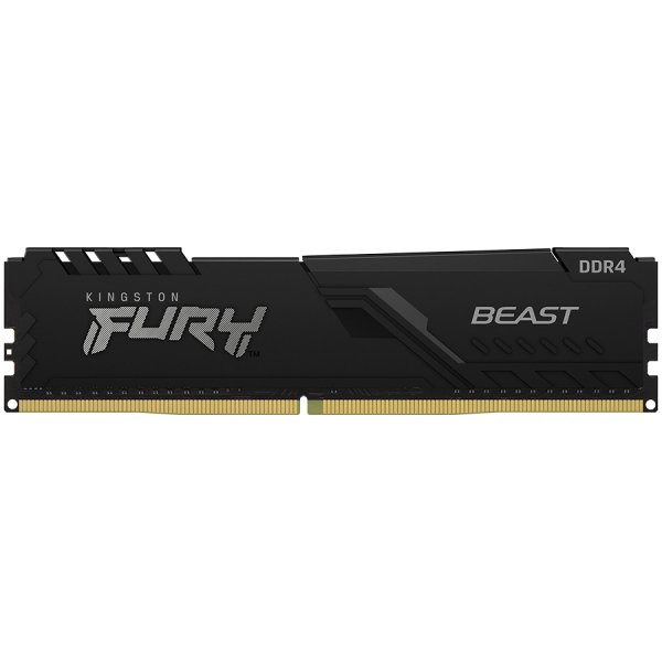 Памет Kingston FURY Beast Black 16GB DDR4 3200MHz CL16 - KF432C16BB/16