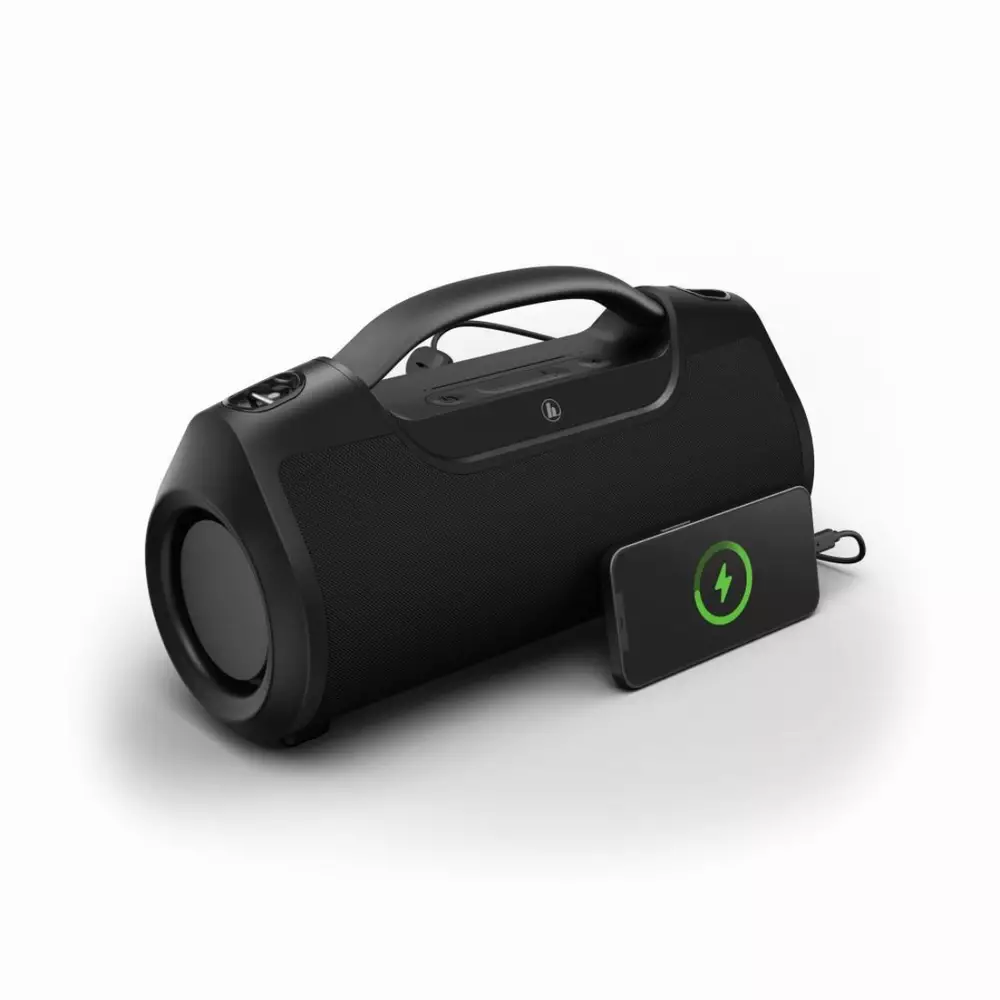 Блутут мобилна колонка HAMA SoundBarrel, 60 W, Водоустойчива, Черен