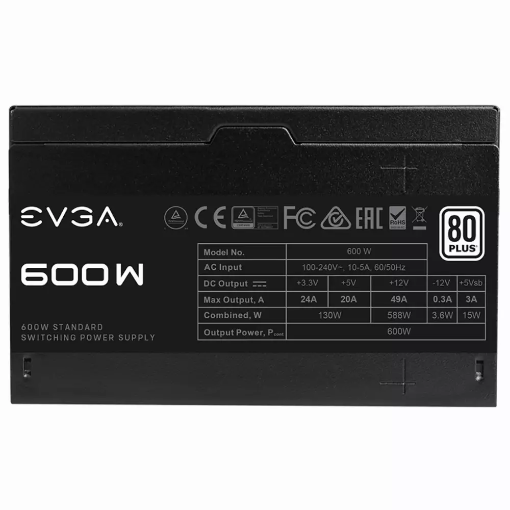 Захранване EVGA 600 W1 600W 80+ 100-W1-0600-K2