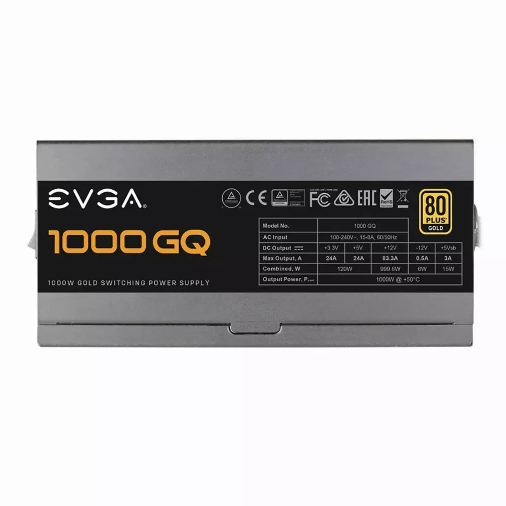 Захранване EVGA 1000 GQ 80+ Gold Semi Modular 210-GQ-1000-V2