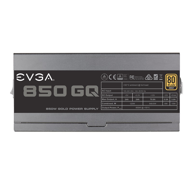Захранване EVGA 850 GQ 80+ Gold Semi Modular 210-GQ-0850-V2