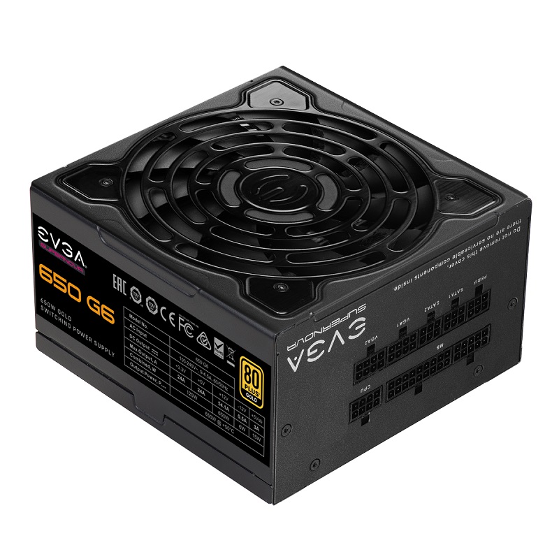 Захранване EVGA SuperNOVA 650 G6, 80 Plus GOLD 650W, Fully Modular 220-G6-0650-X2