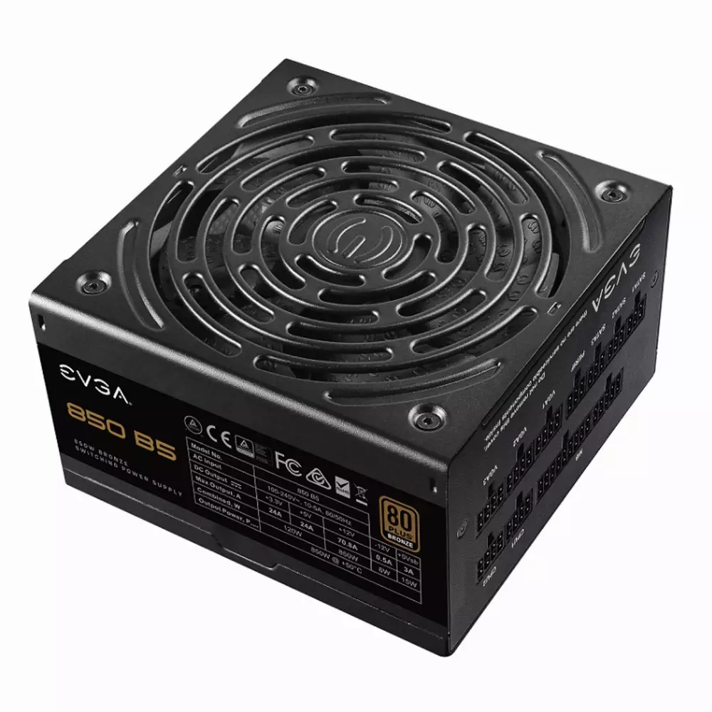 Захранване EVGA 850 B5, 80 Plus BRONZE 850W, Fully Modular 220-B5-0850-V2