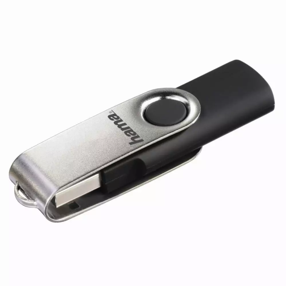 USB памет HAMA Rotate, 128GB, 10 MB/s, Черен