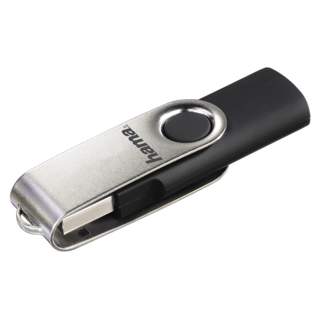 USB памет HAMA Rotate, 128GB, 10 MB/s, Черен