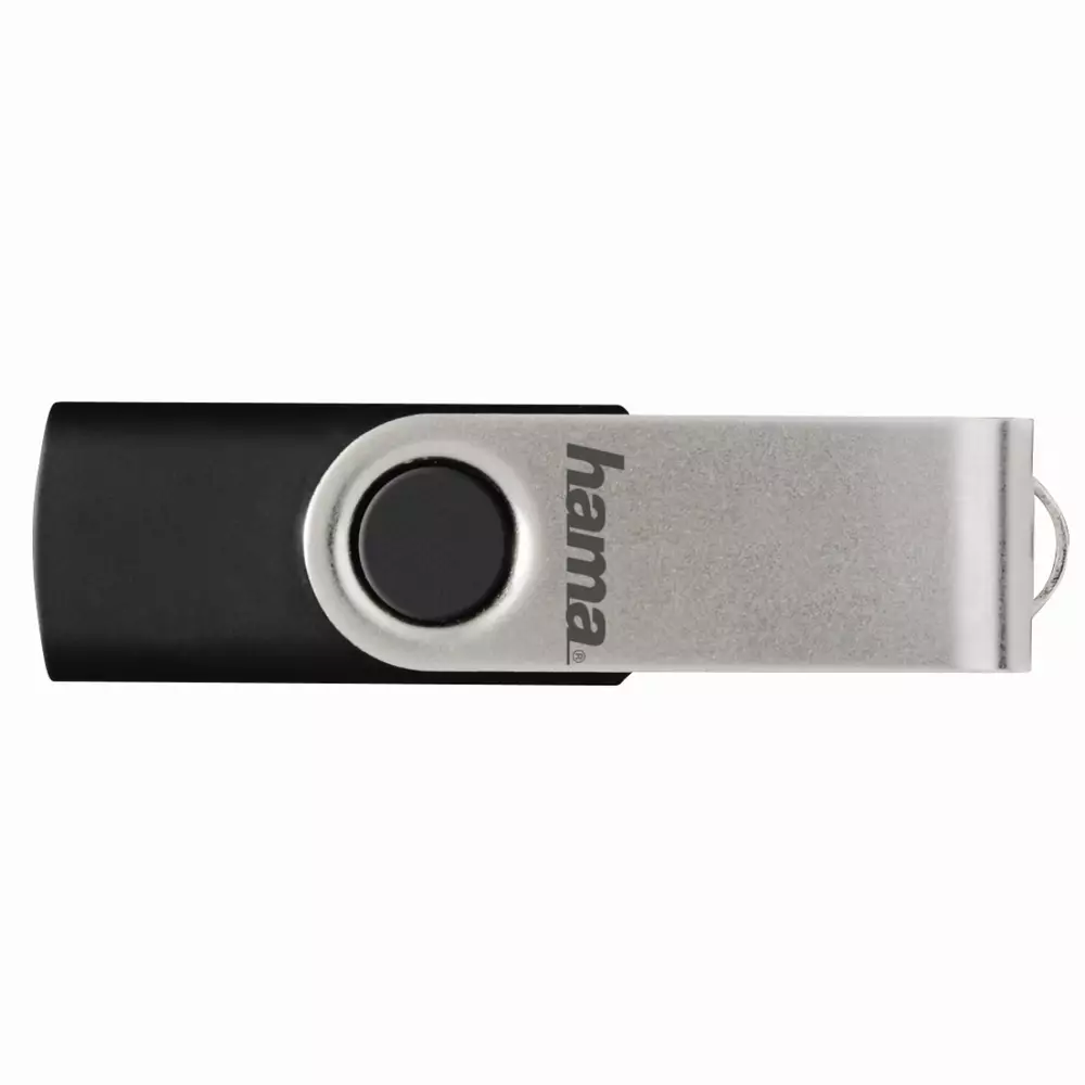 USB памет HAMA Rotate, 128GB, 10 MB/s, Черен
