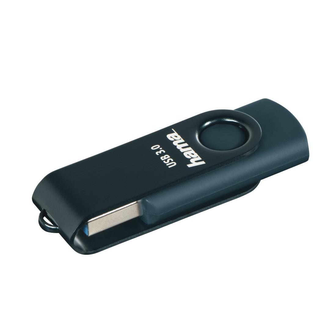 USB памет HAMA Rotate, 32GB, 70 MB/s, Петролно синьо