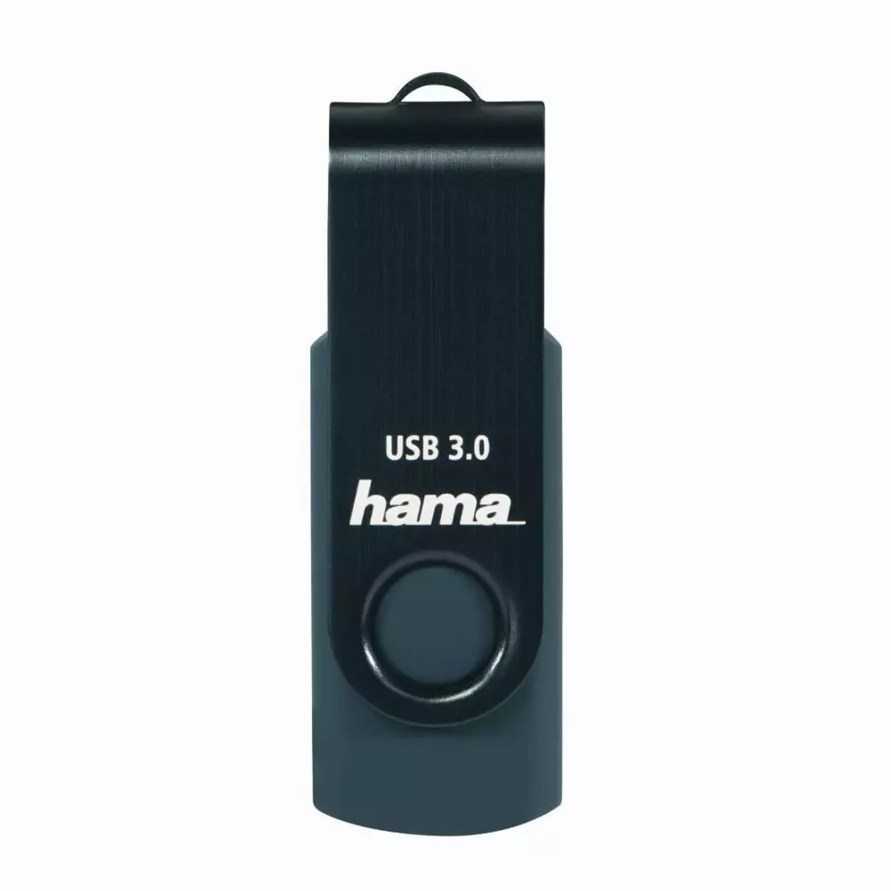 USB памет HAMA Rotate, 32GB, 70 MB/s, Петролно синьо