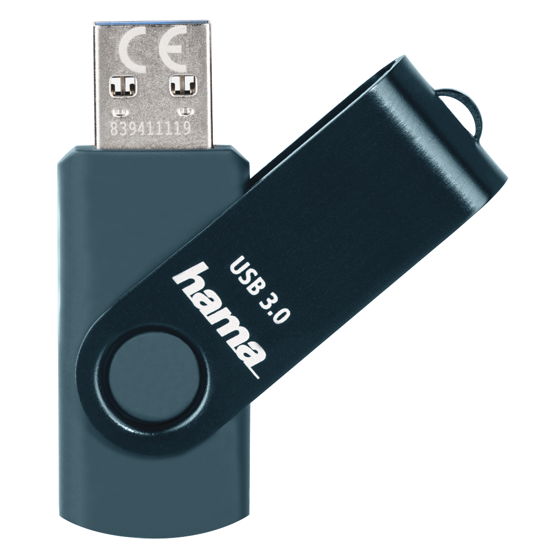 USB памет HAMA Rotate, 32GB, 70 MB/s, Петролно синьо