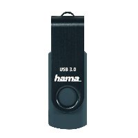 USB памет HAMA Rotate, 64GB, 70 MB/s, Петролно синьо