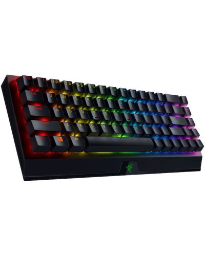 Геймърска клавиатура Razer BlackWidow V3 Mini HyperSpeed (Green Switch) US Layout - RZ03-03891400-R3M1