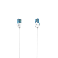 Мрежов кабел HAMA Flexi-Slim, U/UTP CAT 6a, 10 Gbit/s, RJ-45 - RJ45, 3.0 m, Бял
