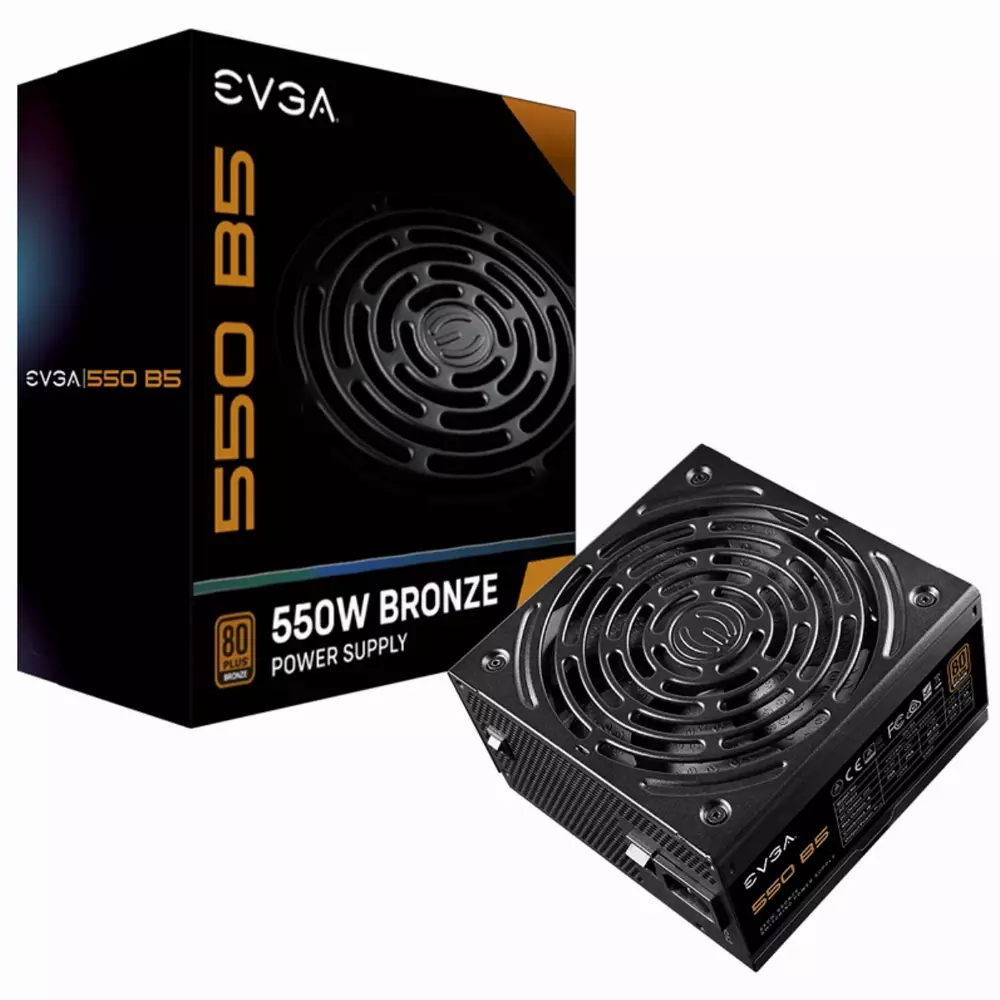 Захранване EVGA 550 B5, 80 Plus BRONZE 550W, Fully Modular 220-B5-0550-V2