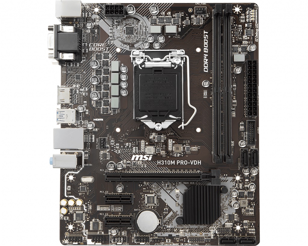 Дънна платка MSI H310M PRO-VDH