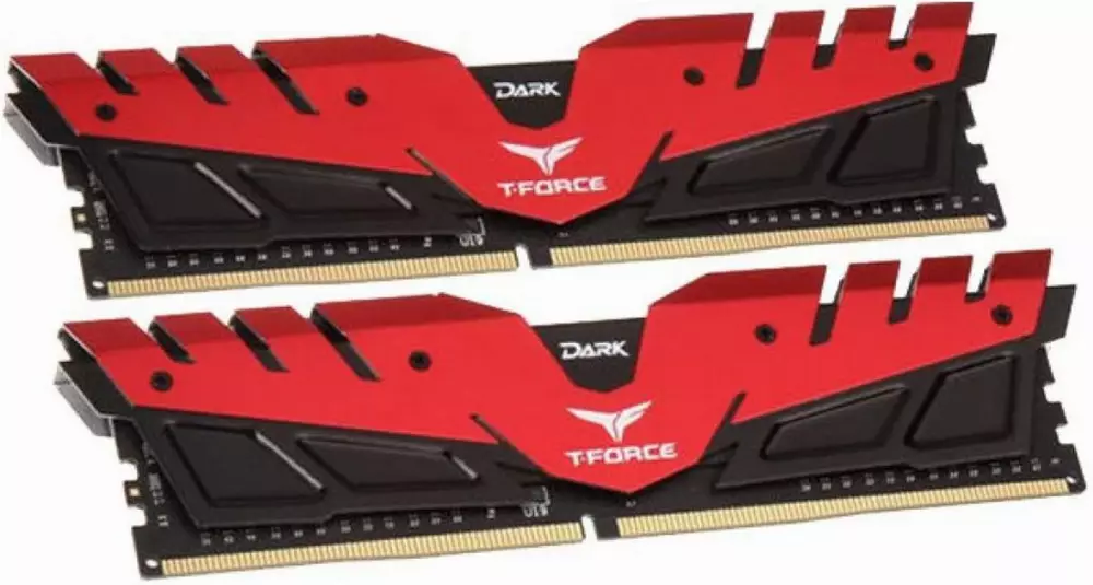 Памет Team Group T-FORCE DARK RED 16GB (2x8GB) DDR4 3200MHz CL16 - TDRED416G3200HC16CDC01
