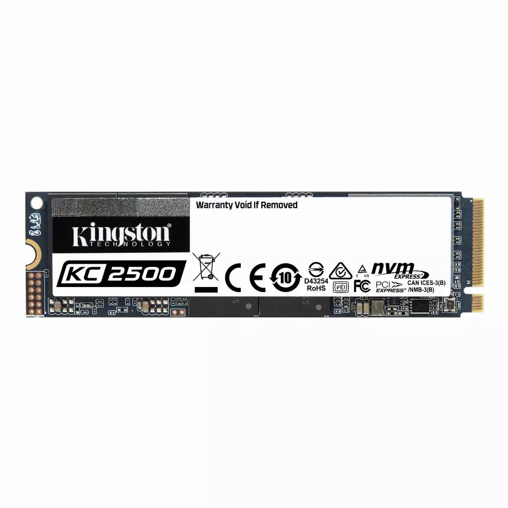 Диск SSD Kingston 1TB KC2500 M.2 2280 NVMe PCIe Gen 3.0 x 4 - SKC2500M8/1000G