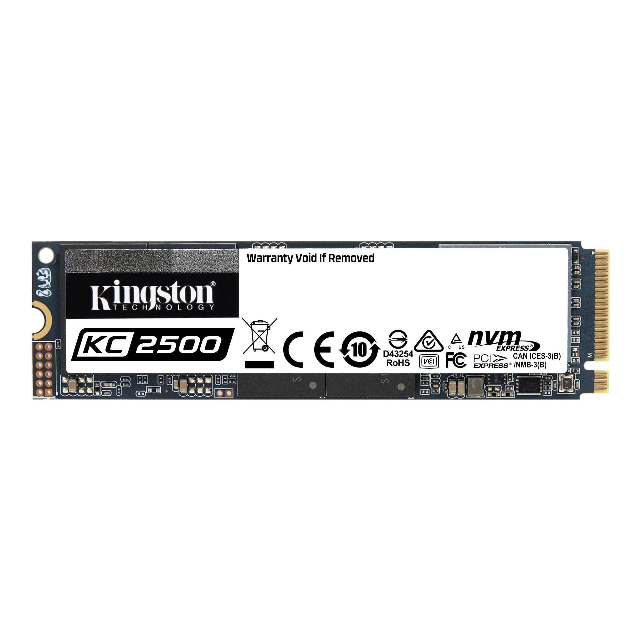 Диск SSD Kingston 1TB KC2500 M.2 2280 NVMe PCIe Gen 3.0 x 4 - SKC2500M8/1000G