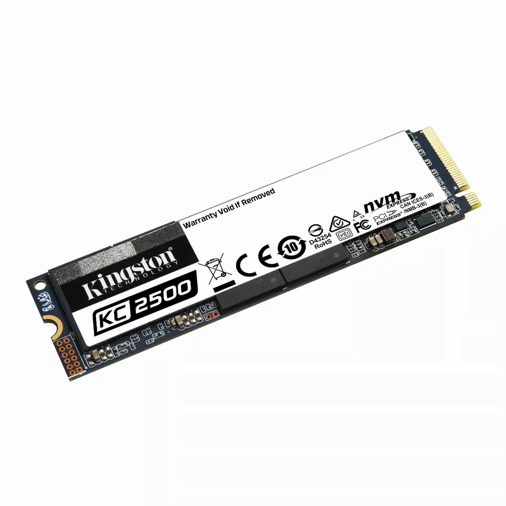 Диск SSD Kingston 1TB KC2500 M.2 2280 NVMe PCIe Gen 3.0 x 4 - SKC2500M8/1000G