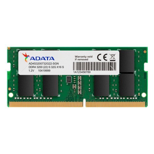 Памет ADATA 32GB DDR4 3200MHz CL22 SODIMM - AD4S320032G22-SGN