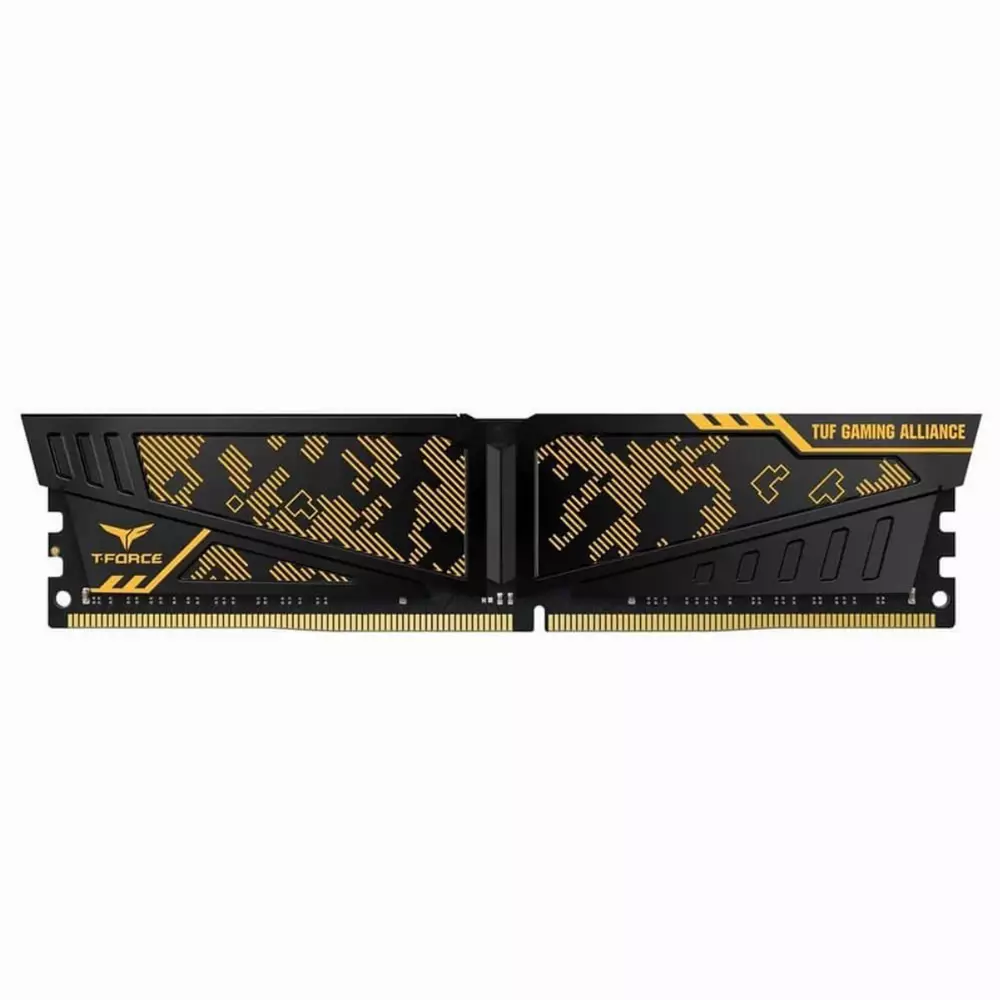 Памет Team Group T-Force Vulcan TUF Yellow 8GB DDR4 3200MHz CL16 - TLTYD48G3200HC16C01