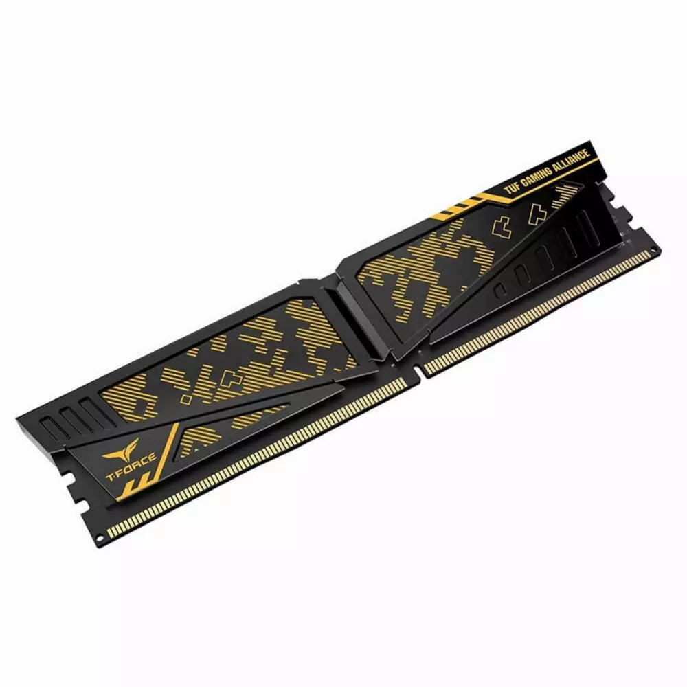 Μνήμη Team Group T-Force Vulcan TUF Yellow 8GB DDR4 3200MHz CL16 - TLTYD48G3200HC16C01