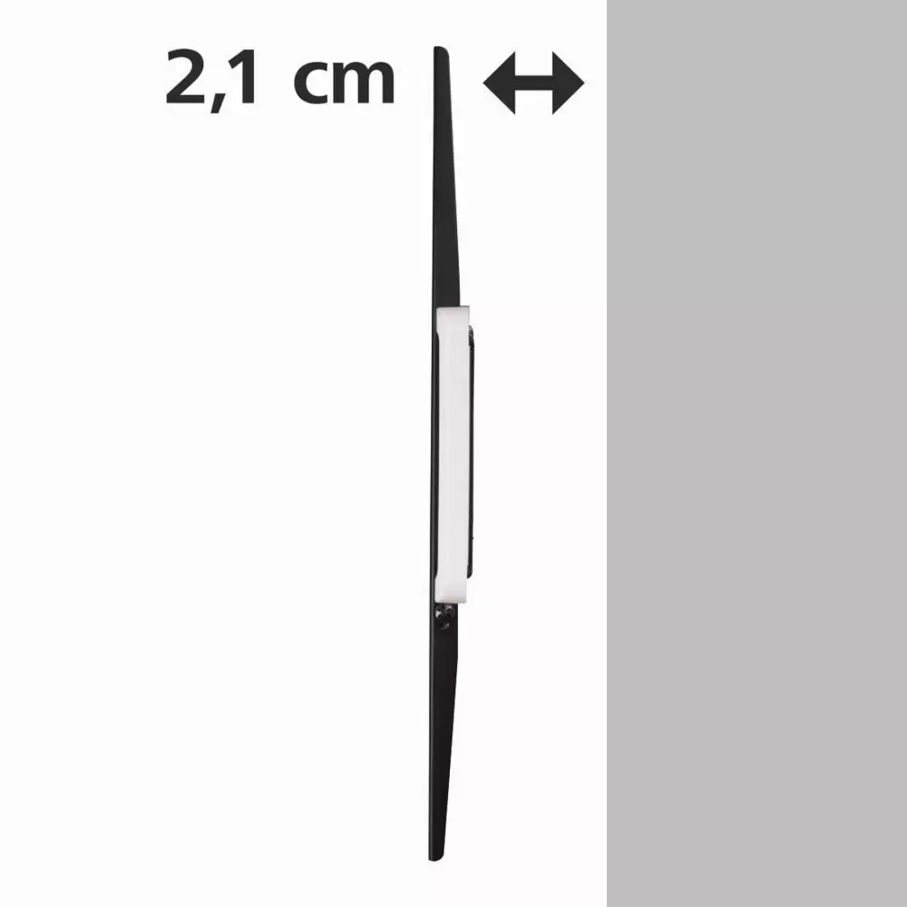 Стенна стойка за TV HAMA 118624, Фиксирана, 90", 75 кг, Черен
